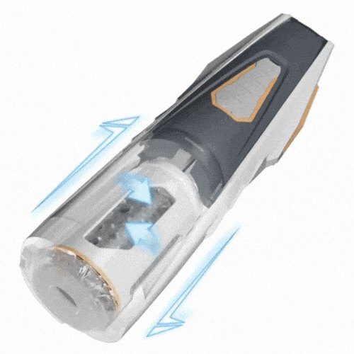 White rotating thrusting masturbator, photo 1