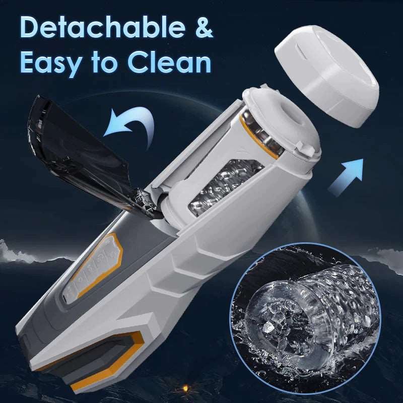 White rotating thrusting masturbator, photo 5