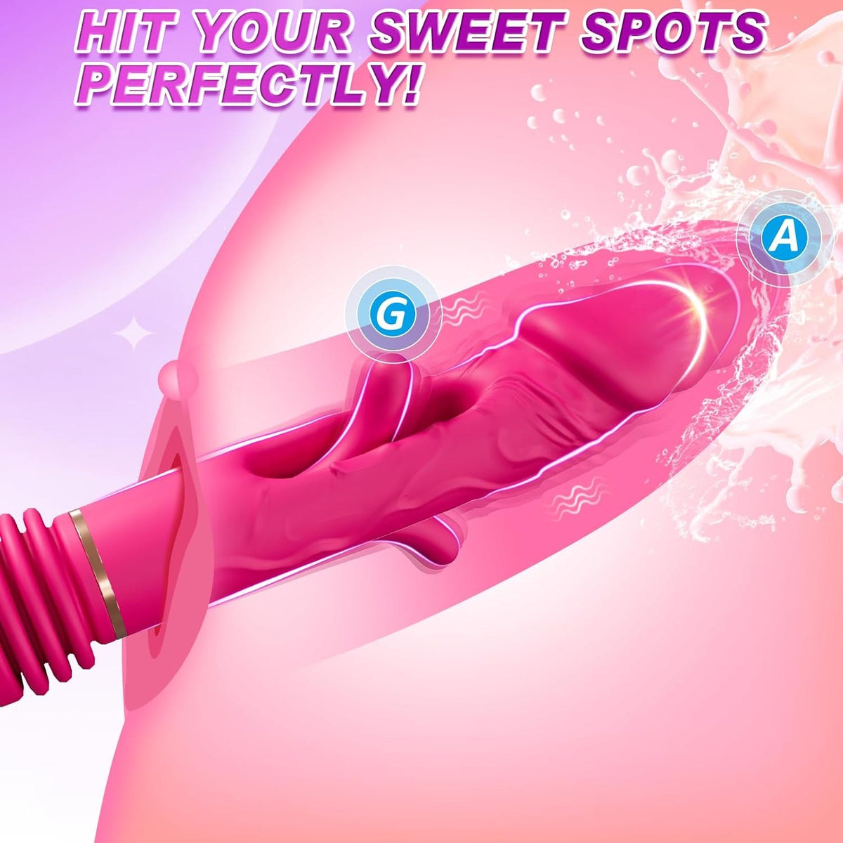 Pink silicone mounted dildo sex machine, photo 4