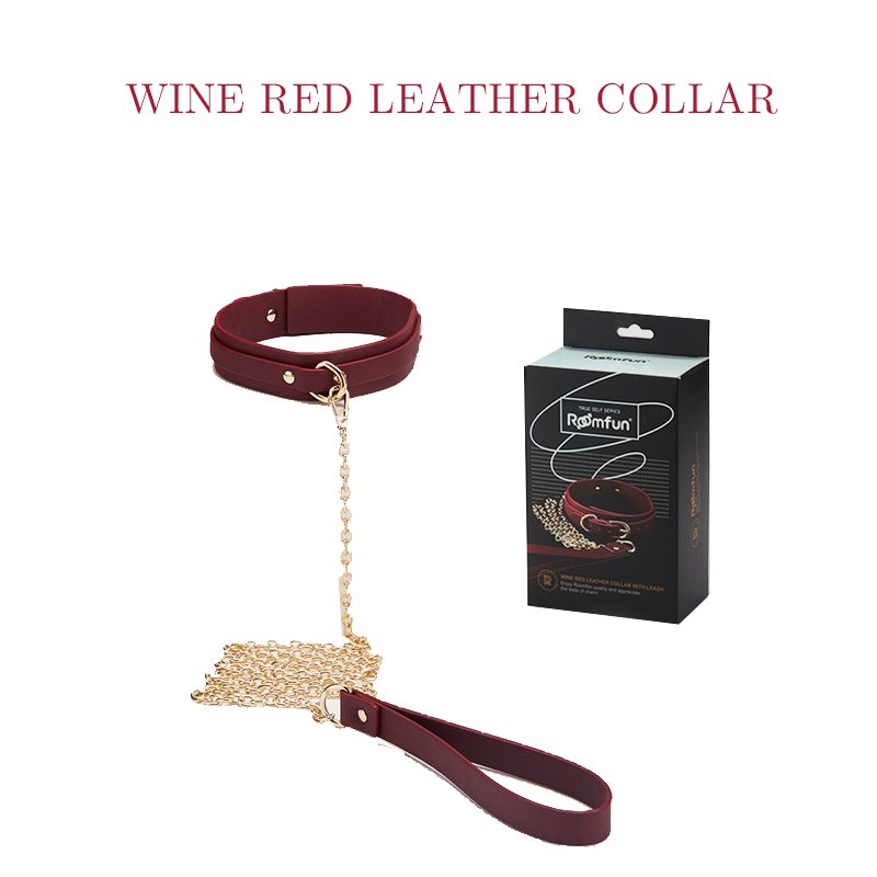 Blue wine red synthetic leather bondage set