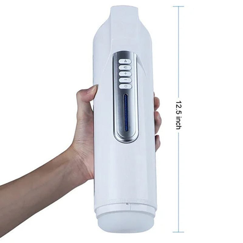 White automatic heating thrusting male masturbator, photo 5
