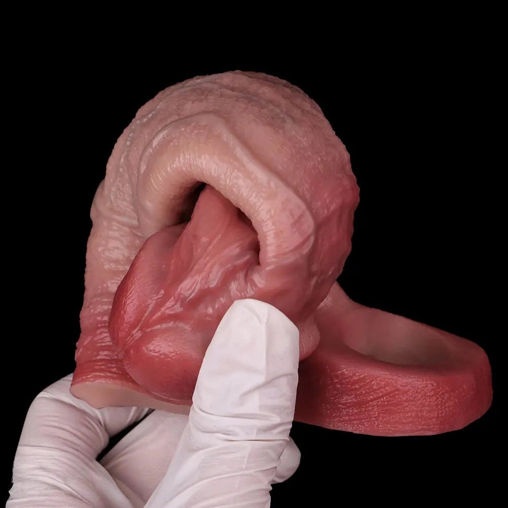 Flesh-tone silicone realistic dildo, photo 10