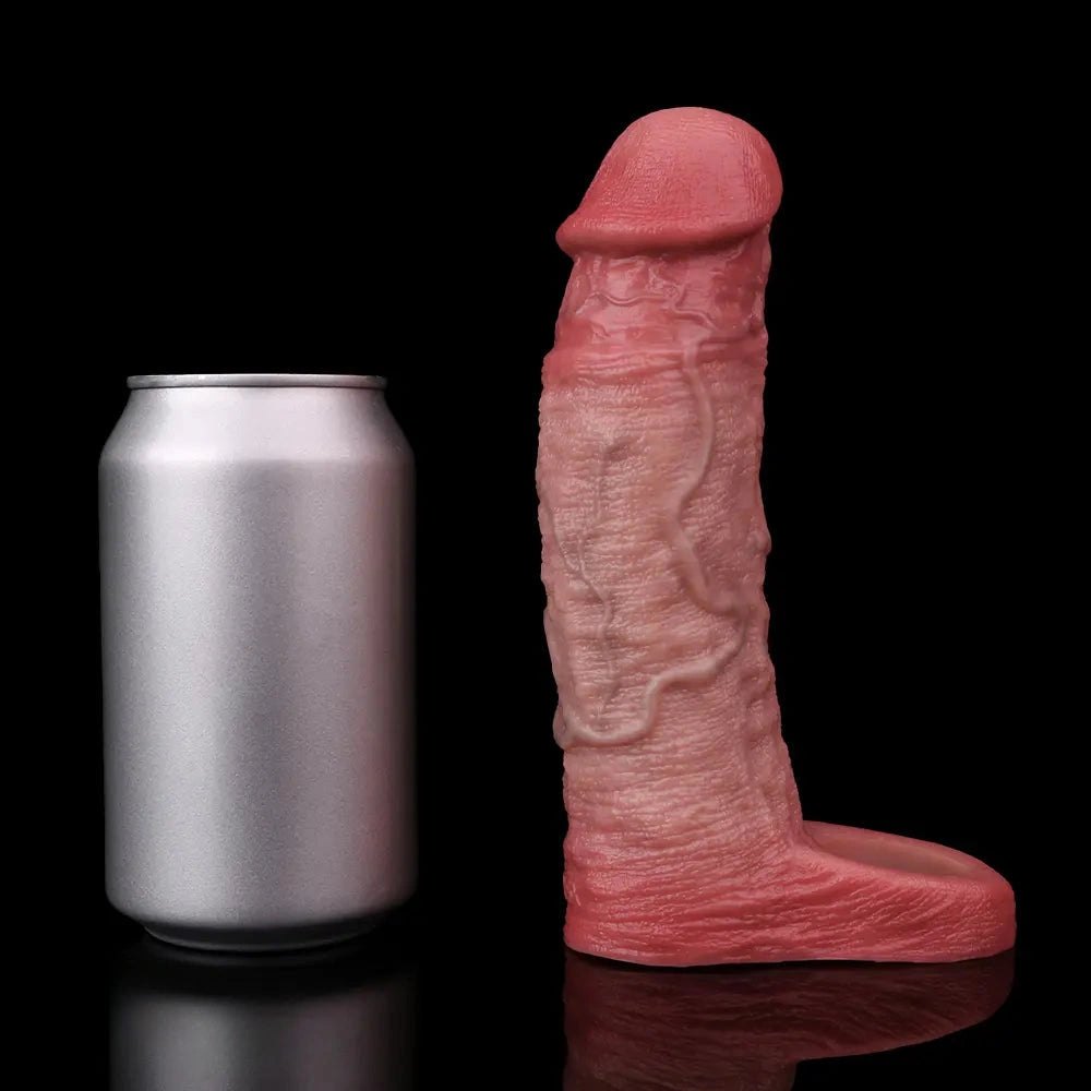 Flesh-tone silicone realistic dildo, photo 5