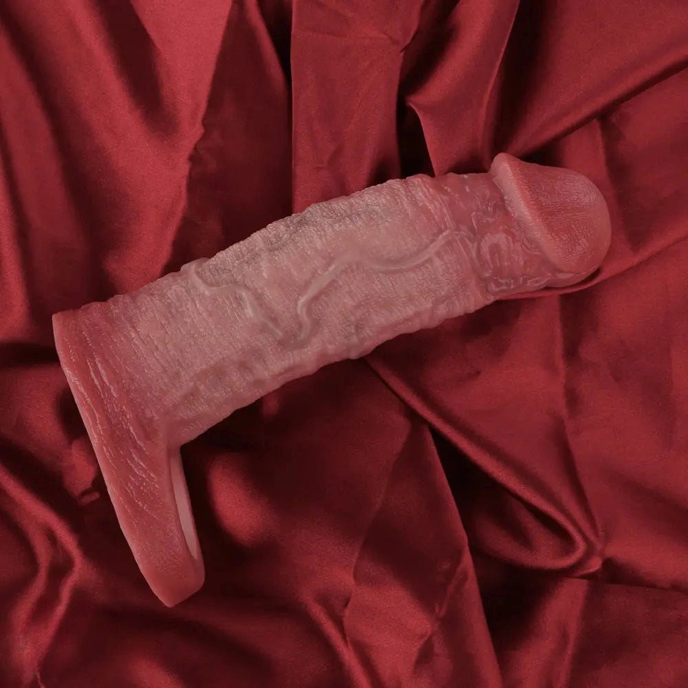 Flesh-tone silicone realistic dildo, photo 6