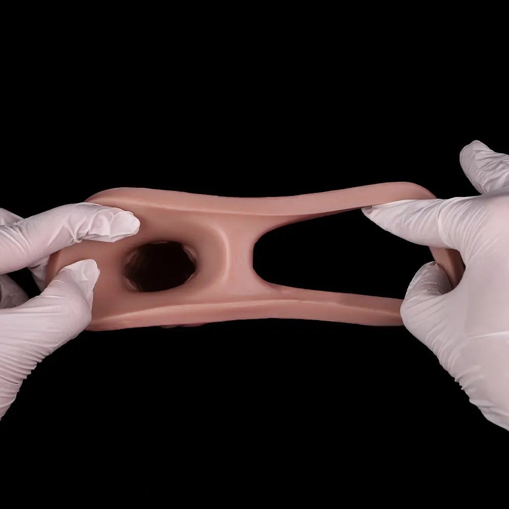 Flesh-tone silicone realistic dildo, photo 8