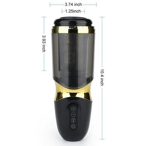 Black thrusting suction cup masturbator, photo 10
