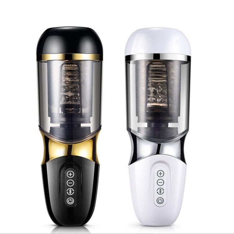 Black thrusting suction cup masturbator, photo 6