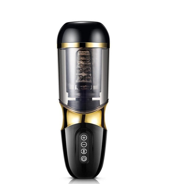 Black thrusting suction cup masturbator, photo 7