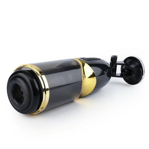 Black thrusting suction cup masturbator, photo 9