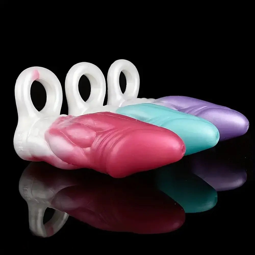 Hollow silicone cock extender sleeve, photo 11