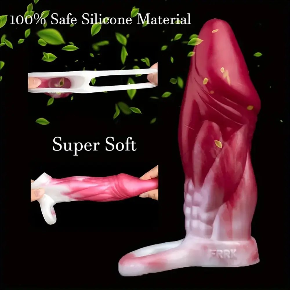Hollow silicone cock extender sleeve, photo 13