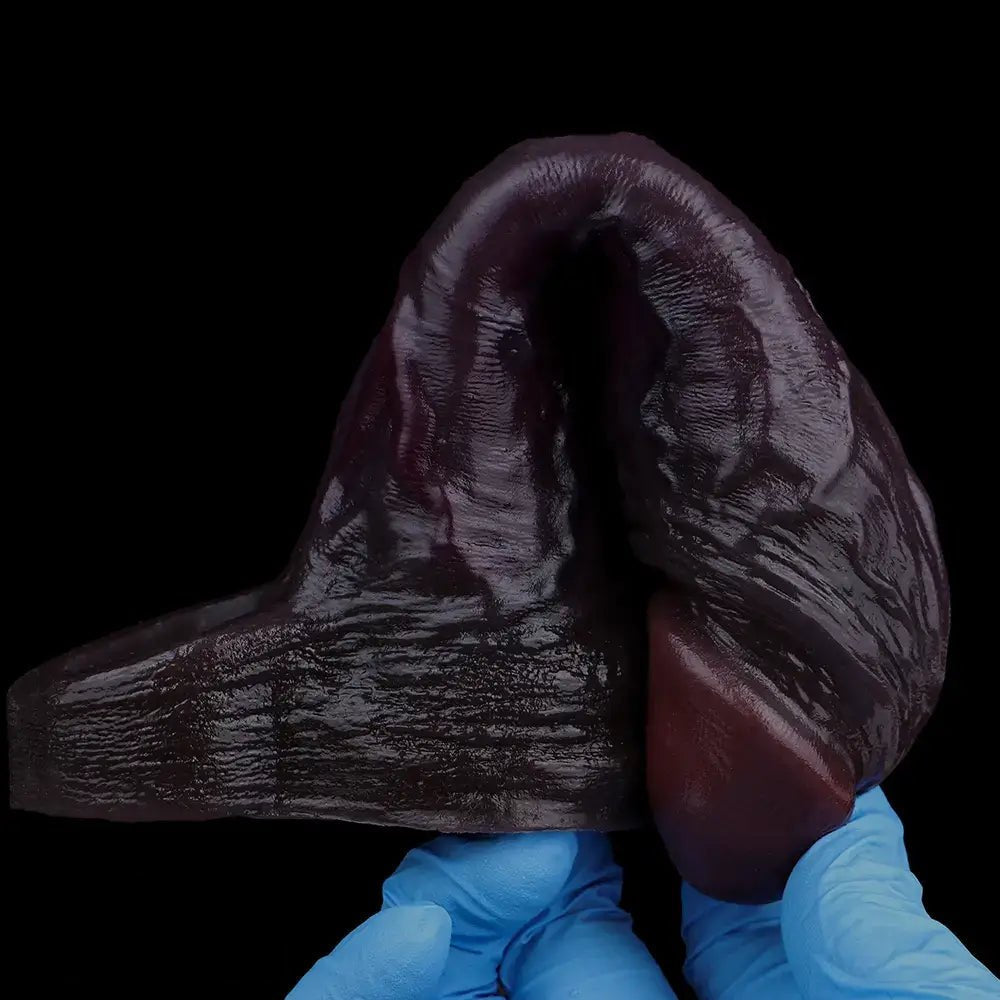 Coffee brown hollow silicone penis sleeve, photo 7