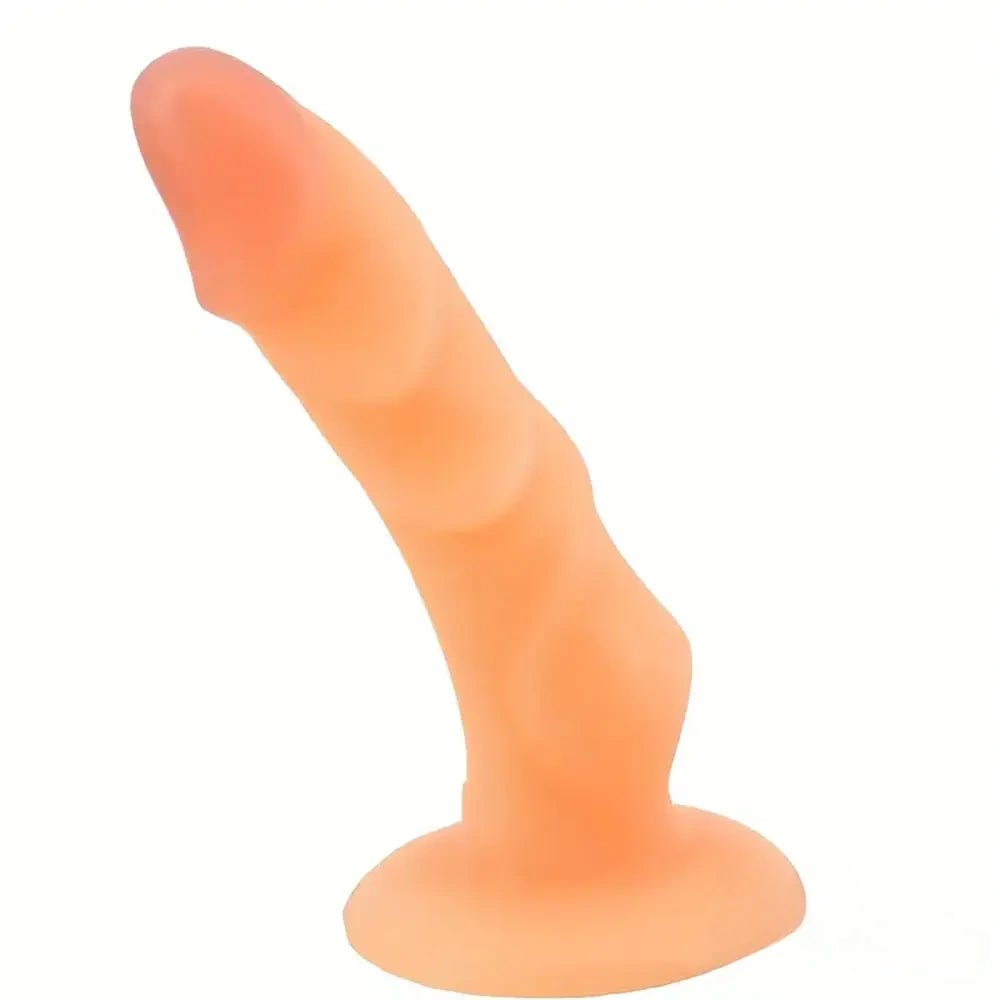 Flesh twisted ridge textured pvc dildo
