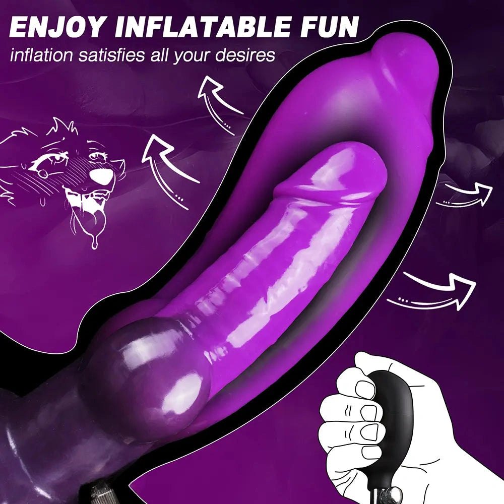 Silicone inflatable knot dildo, photo 3