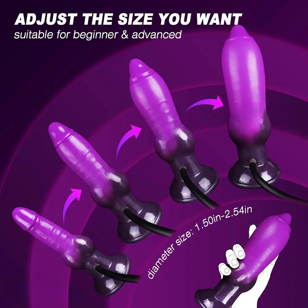 Silicone inflatable knot dildo, photo 5
