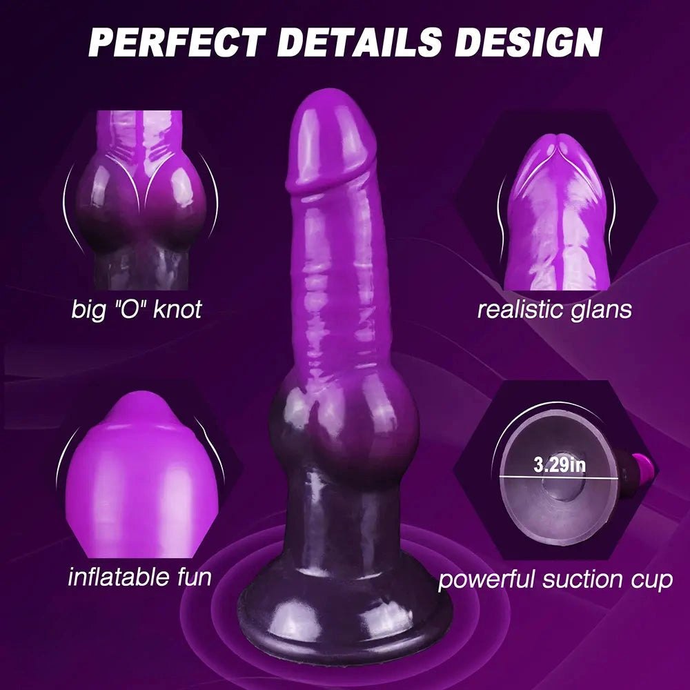 Silicone inflatable knot dildo, photo 7
