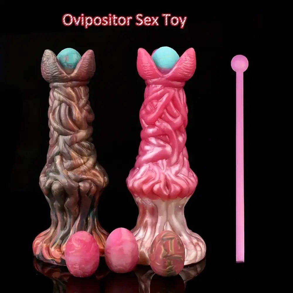 Alien ovipositor tentacle knotted fantasy dildo, photo 1