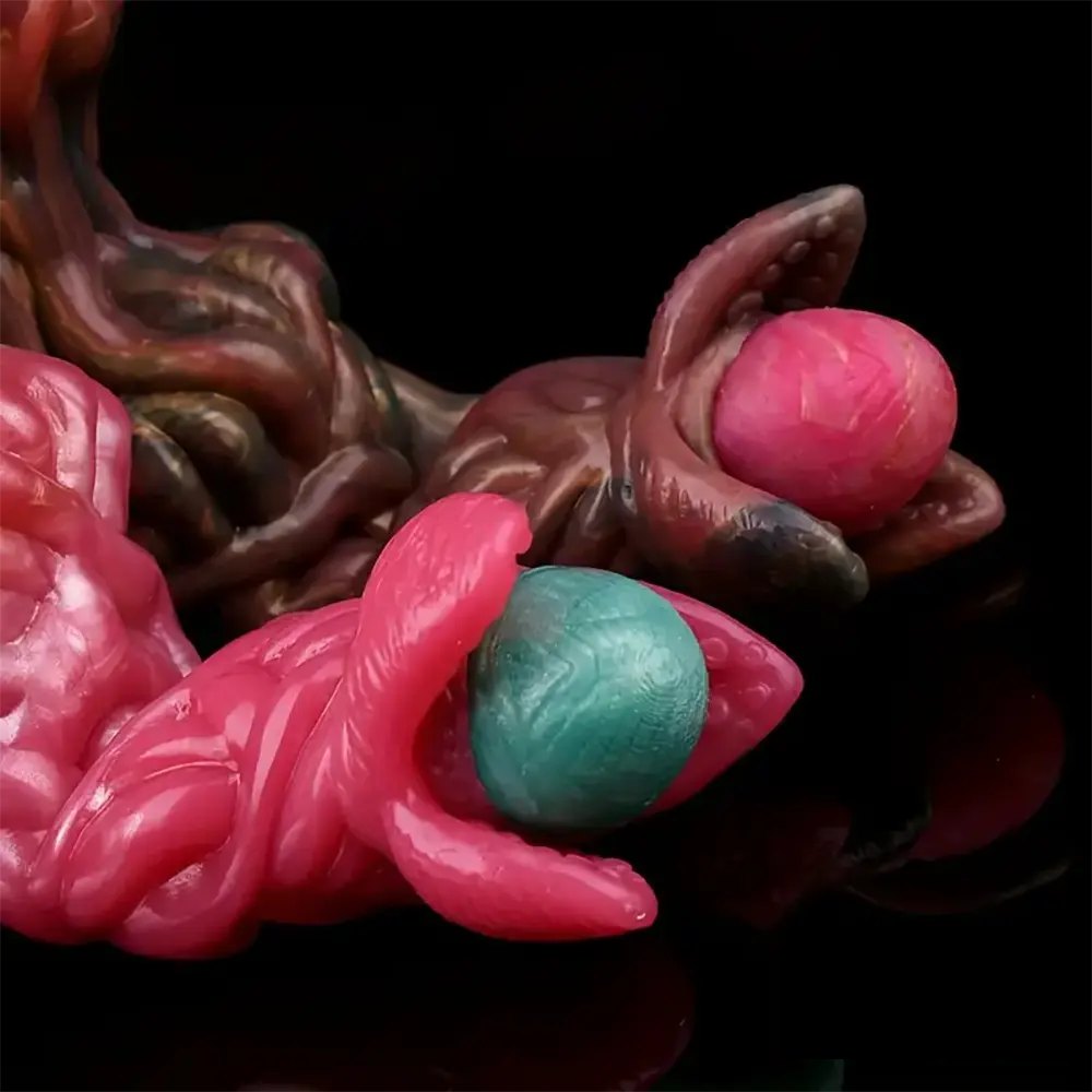 Alien ovipositor tentacle knotted fantasy dildo, photo 10