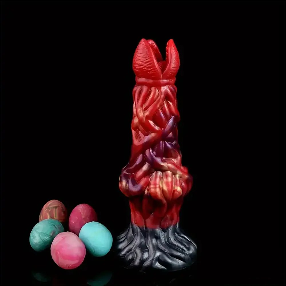 Alien ovipositor tentacle knotted fantasy dildo, photo 3