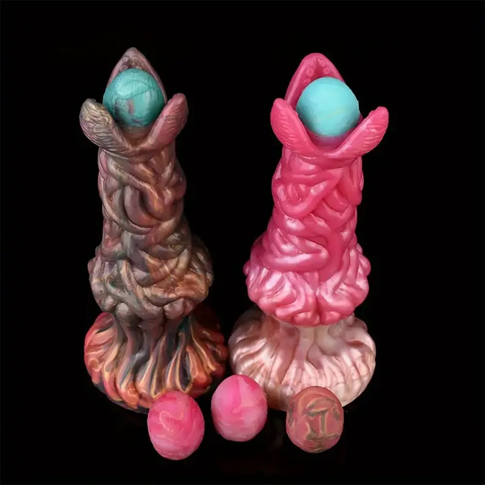 Alien ovipositor tentacle knotted fantasy dildo, photo 5