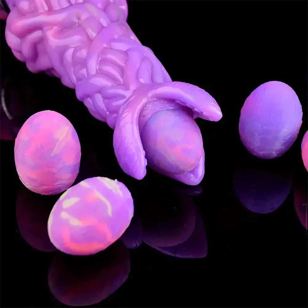 Alien ovipositor tentacle knotted fantasy dildo, photo 7