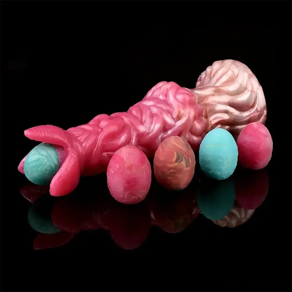 Alien ovipositor tentacle knotted fantasy dildo, photo 9