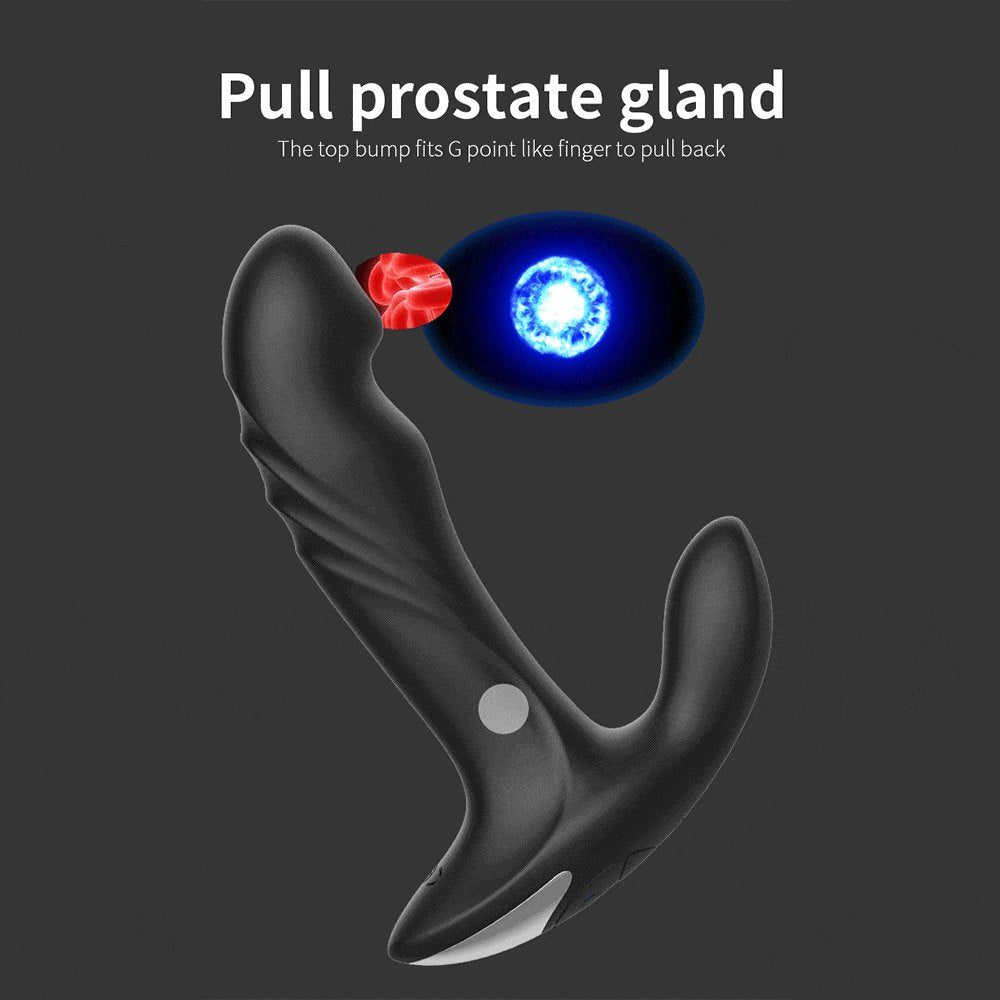 Black wireless prostate massager with remote, photo 4
