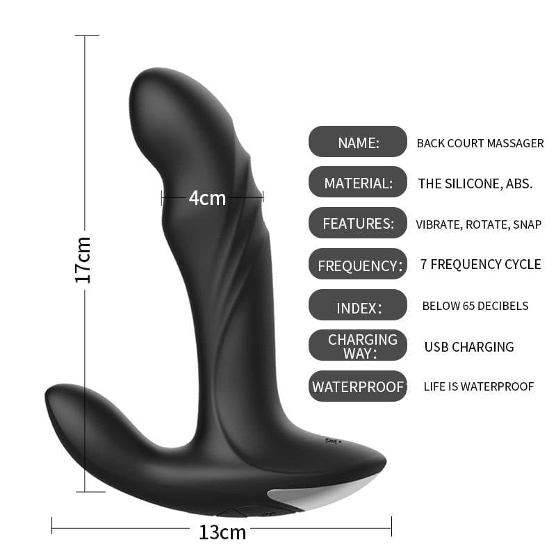 Black wireless prostate massager with remote, photo 7