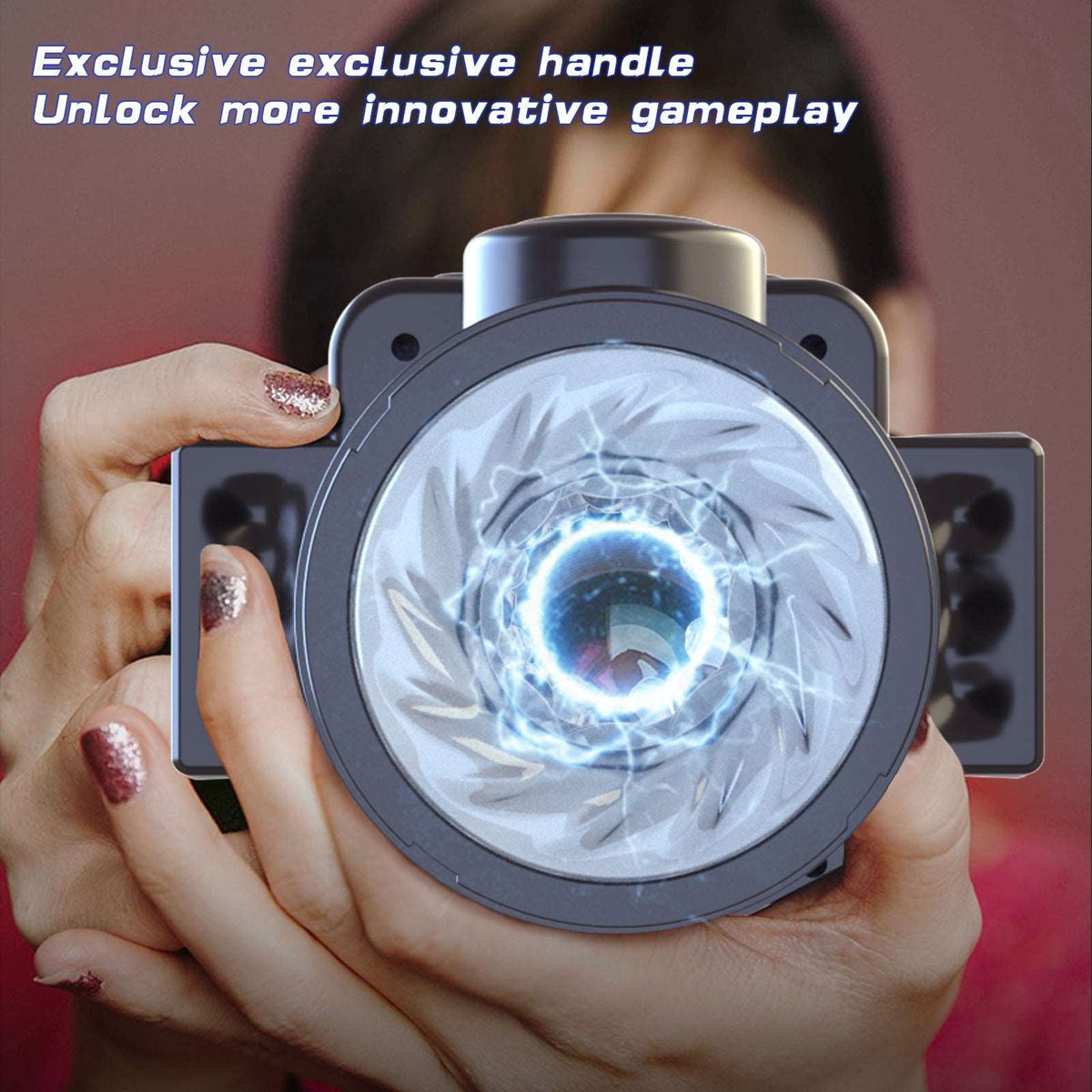 Black 7-speed rotating expanding male masturbator, photo 4