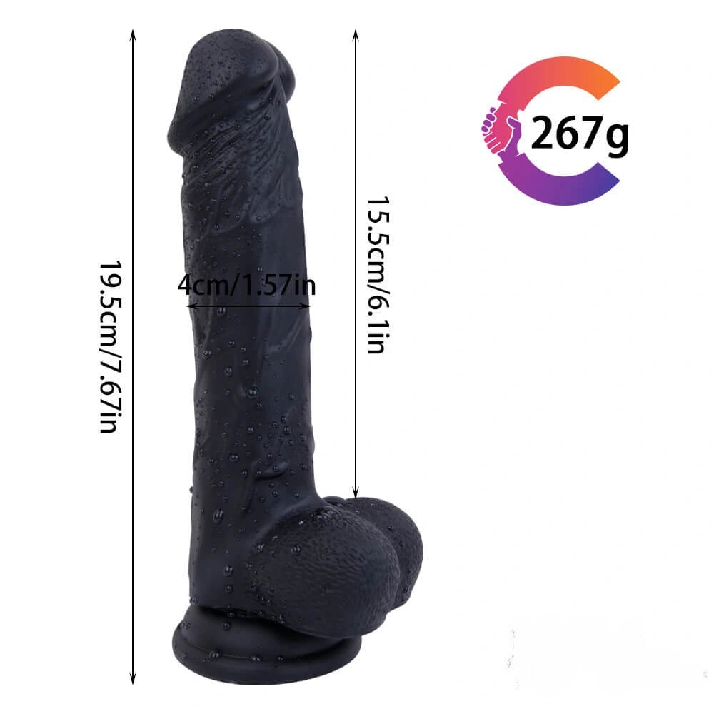Dual-layer silicone suction cup dildo, photo 2