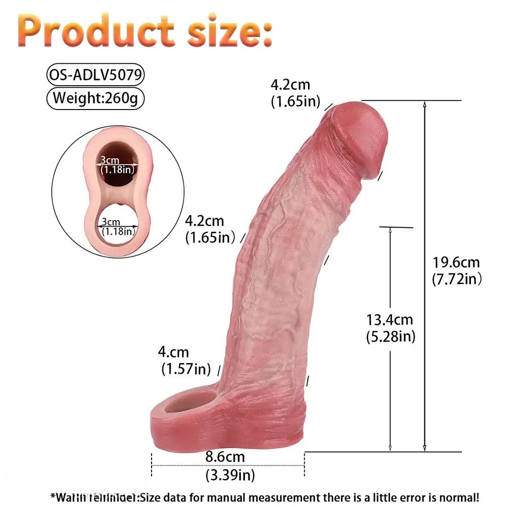 Flesh silicone realistic dildo, photo 11