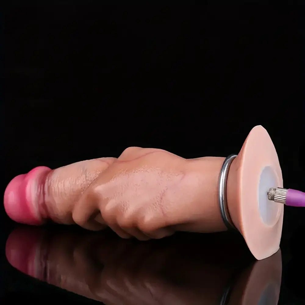 Flesh tone fantasy silicone dildo, hollow design, photo 6
