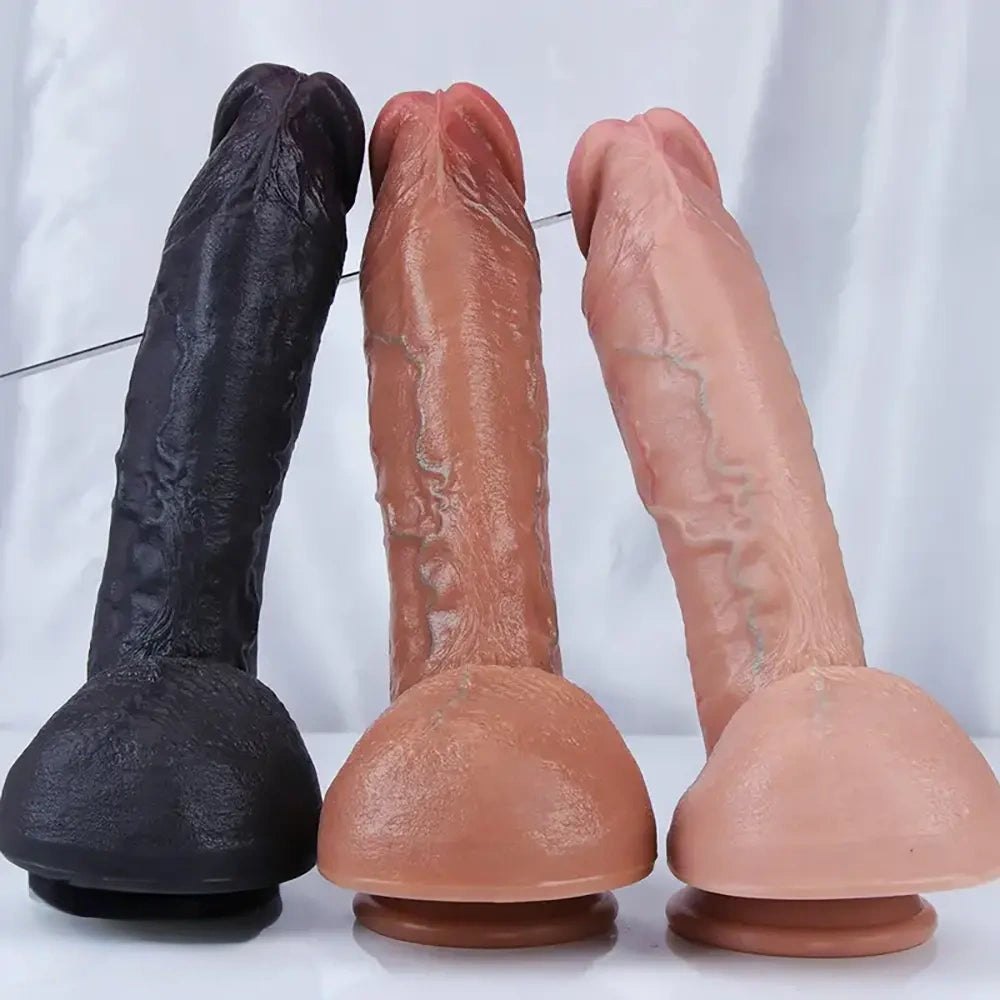Suction cup silicone dildo, photo 2