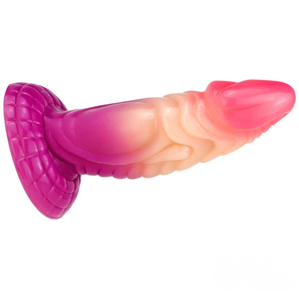 Ombre ridged fantasy dildo, photo 11