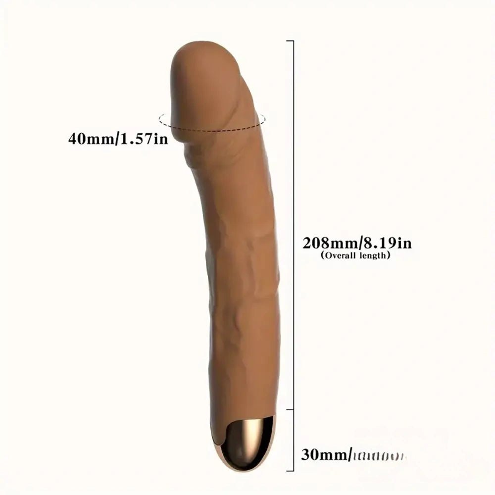 Curved silicone realistic dildo with veiny texture and gold-tone base, photo 12