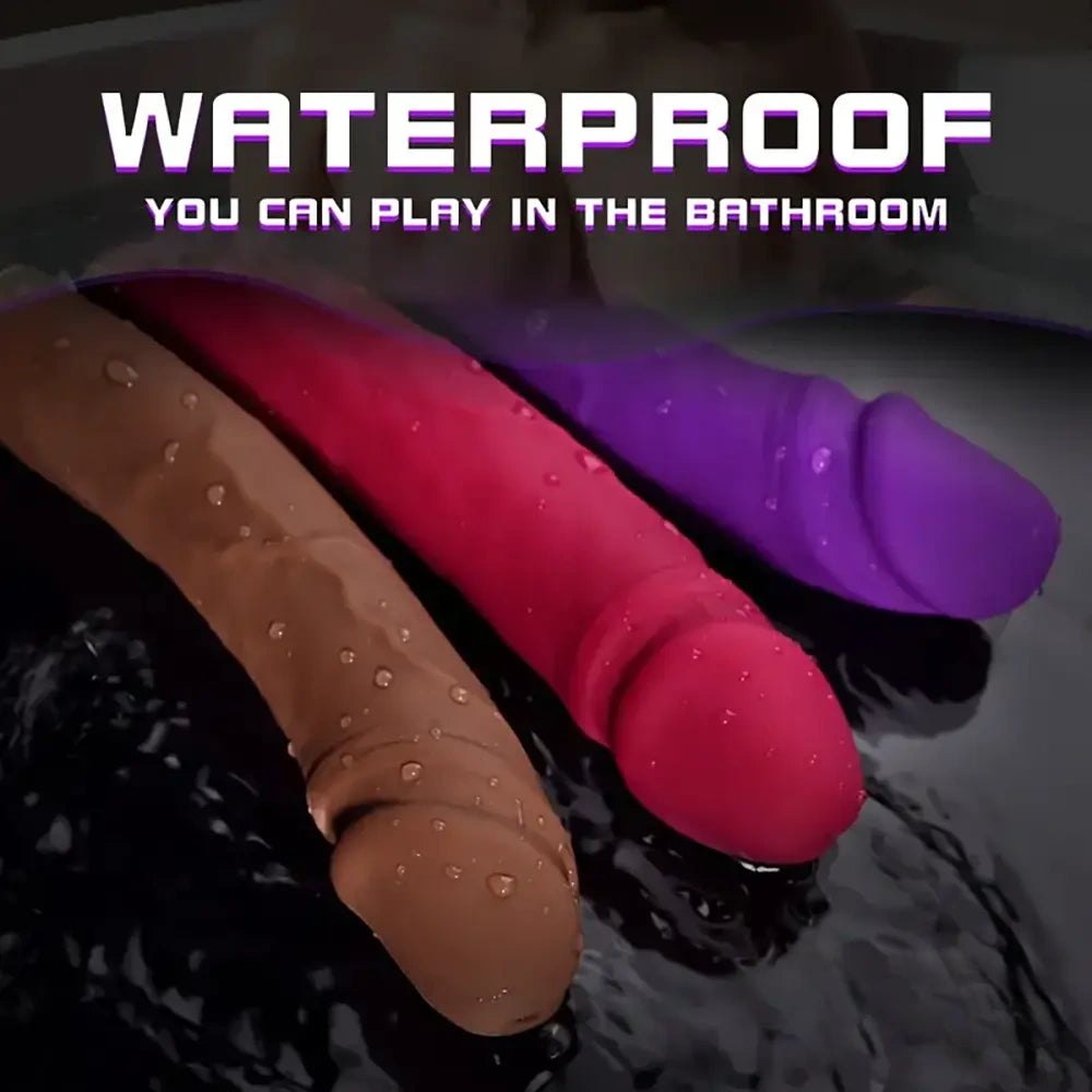 Curved silicone realistic dildo with veiny texture and gold-tone base, photo 4