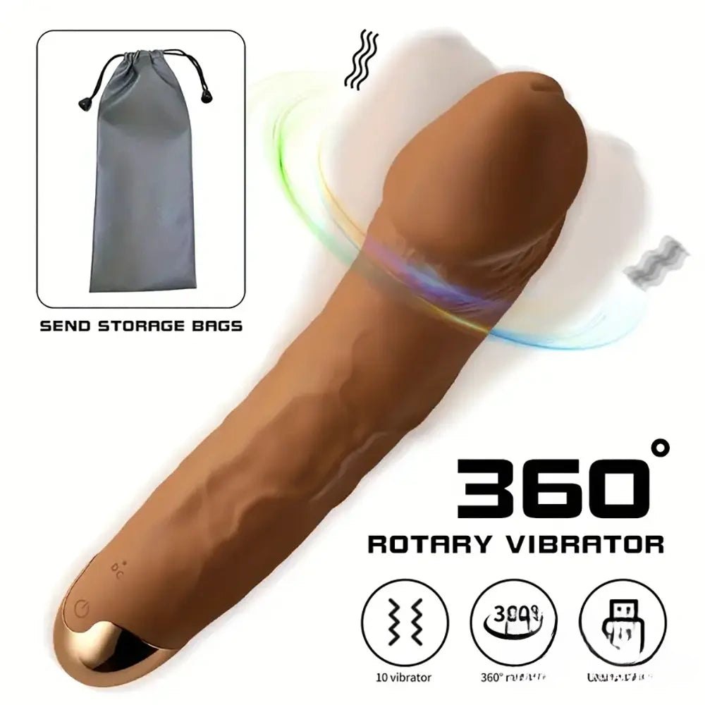 Curved silicone realistic dildo with veiny texture and gold-tone base, photo 9