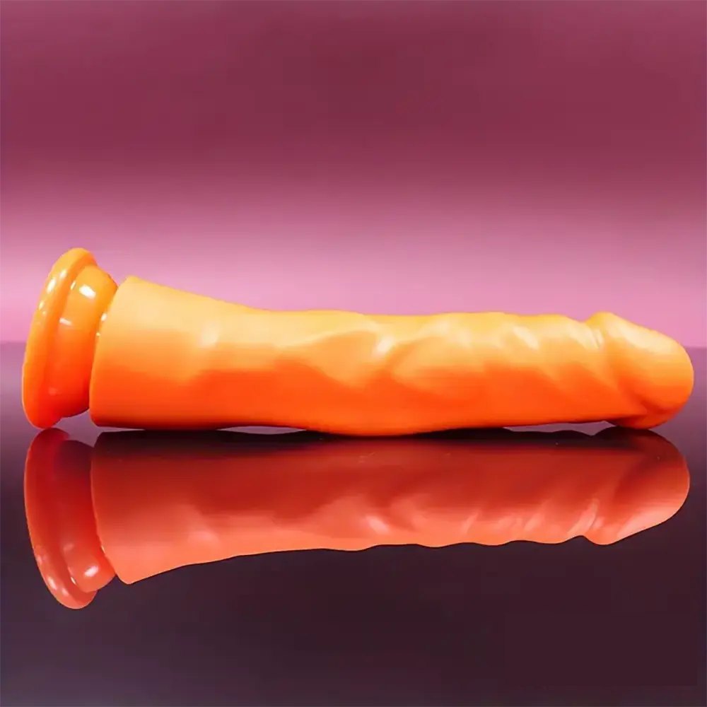 Soft silicone suction cup g-spot dildo, photo 10