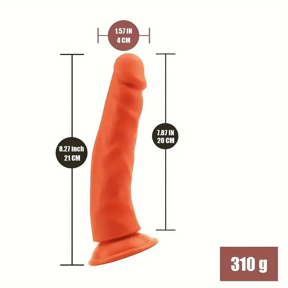 Soft silicone suction cup g-spot dildo, photo 15