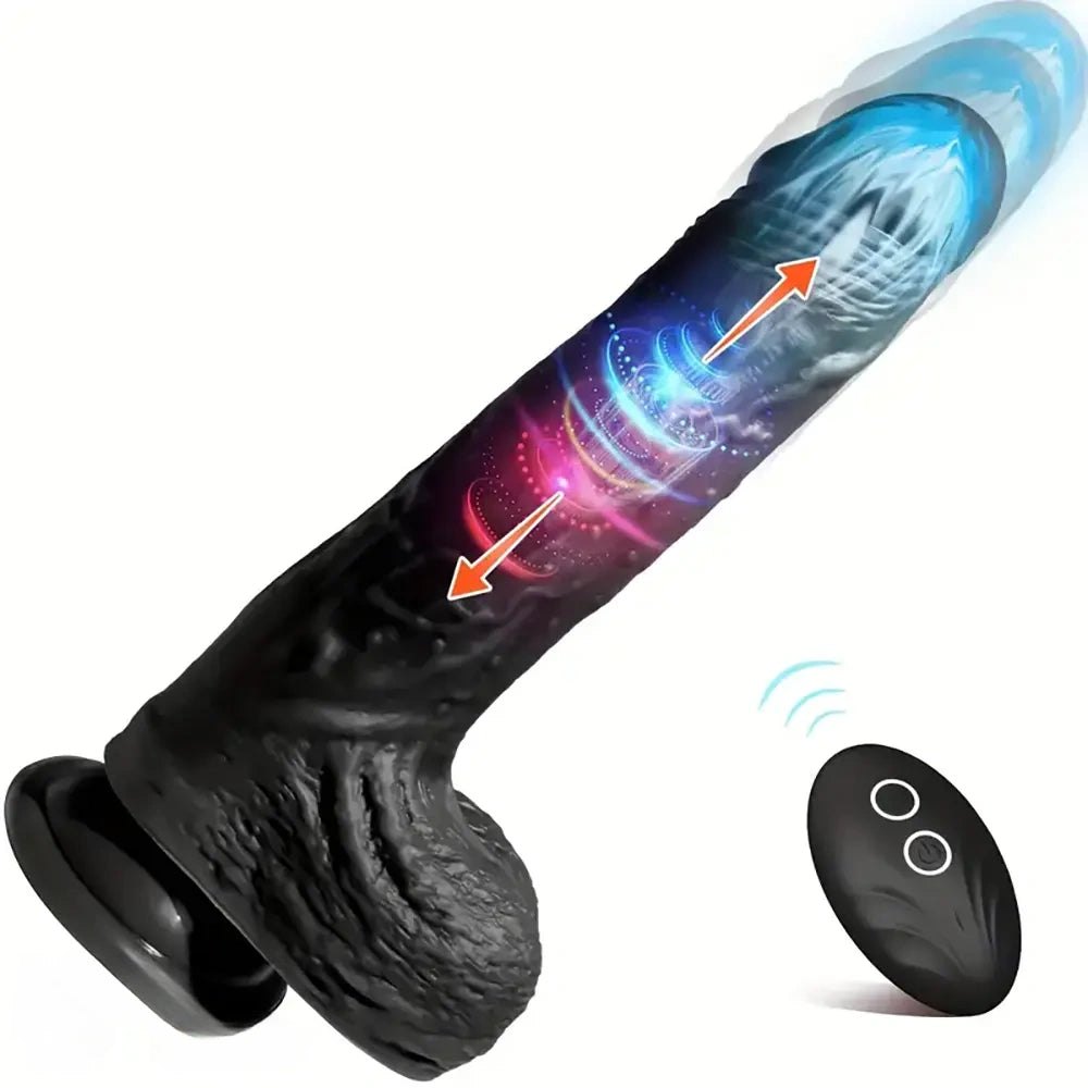 Black silicone dildo, photo 1