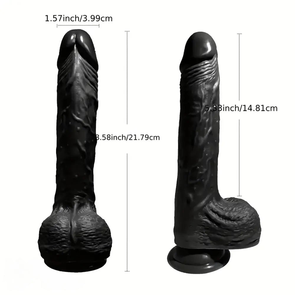 Black silicone dildo, photo 2