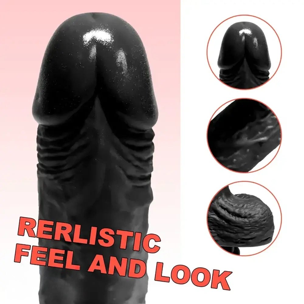 Black silicone dildo, photo 6