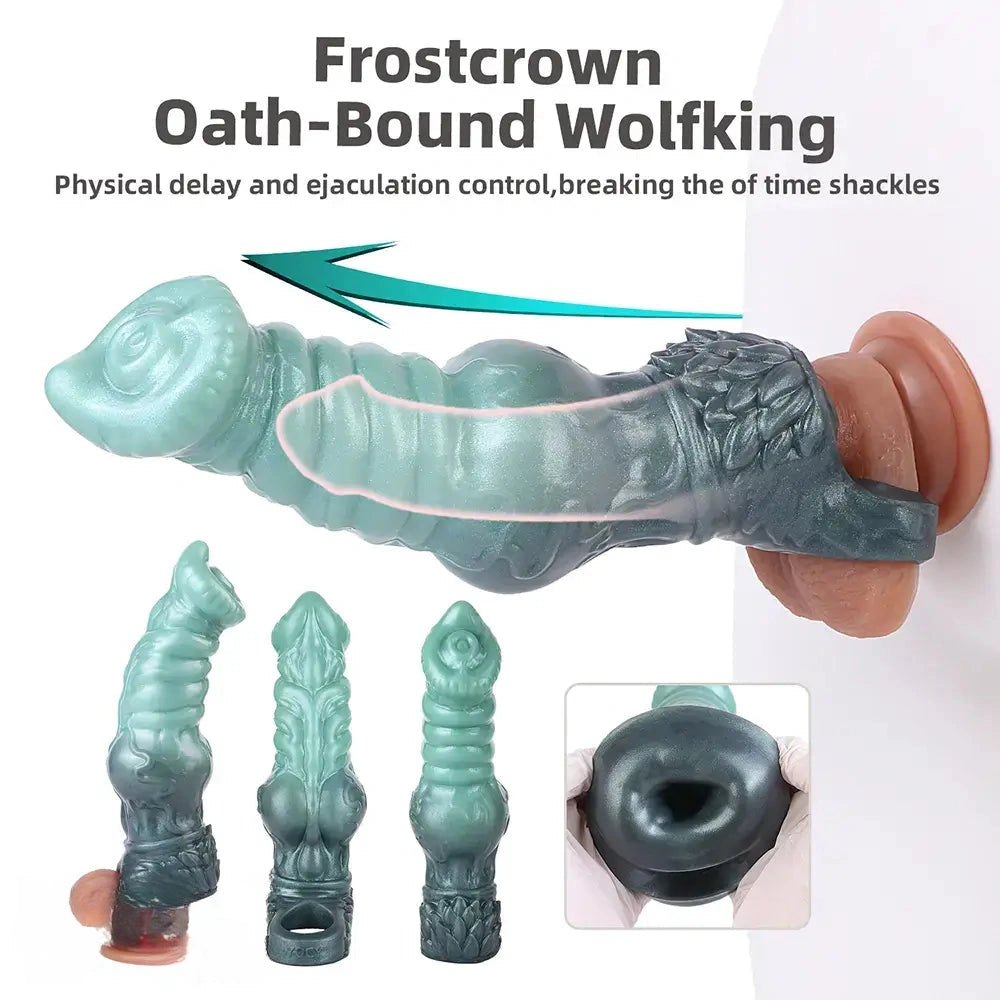 Silicone wolf knot animal dildo, photo 3