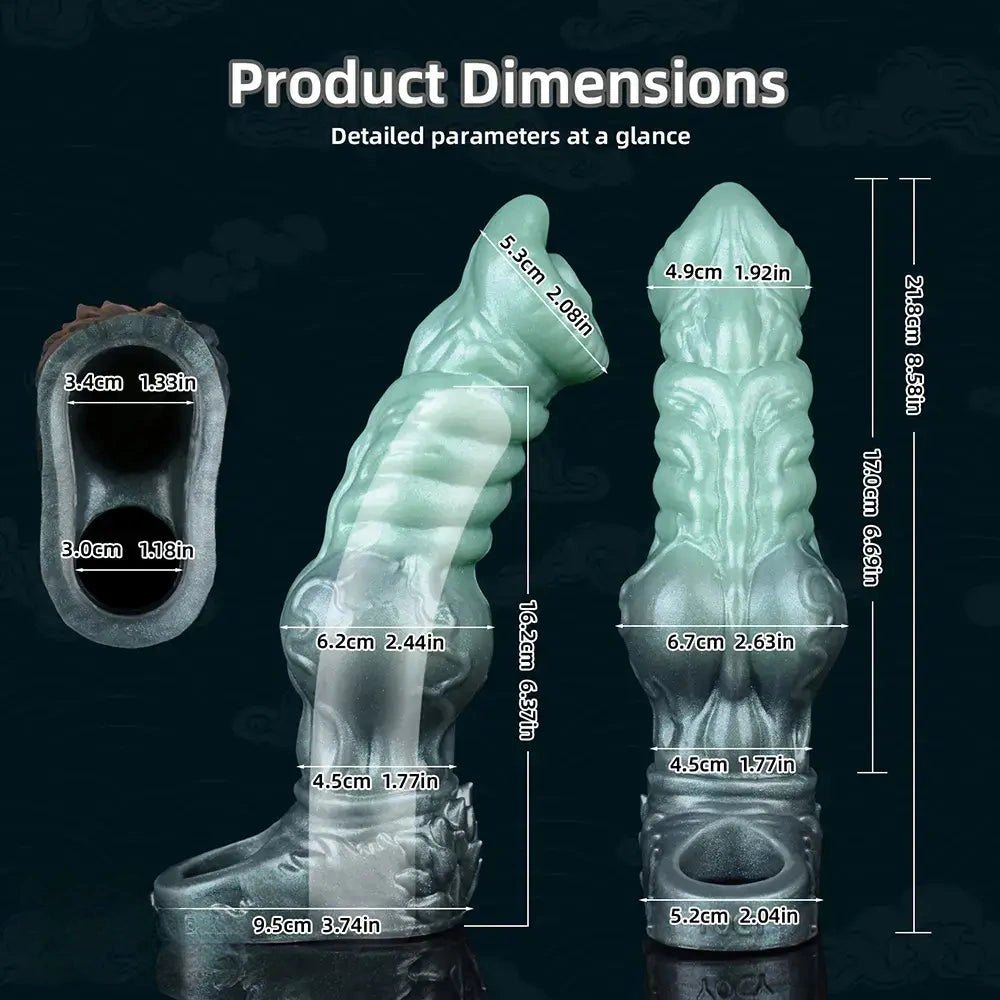 Silicone wolf knot animal dildo, photo 4
