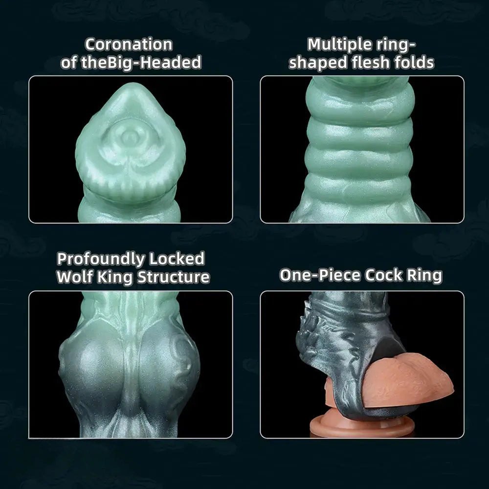 Silicone wolf knot animal dildo, photo 7