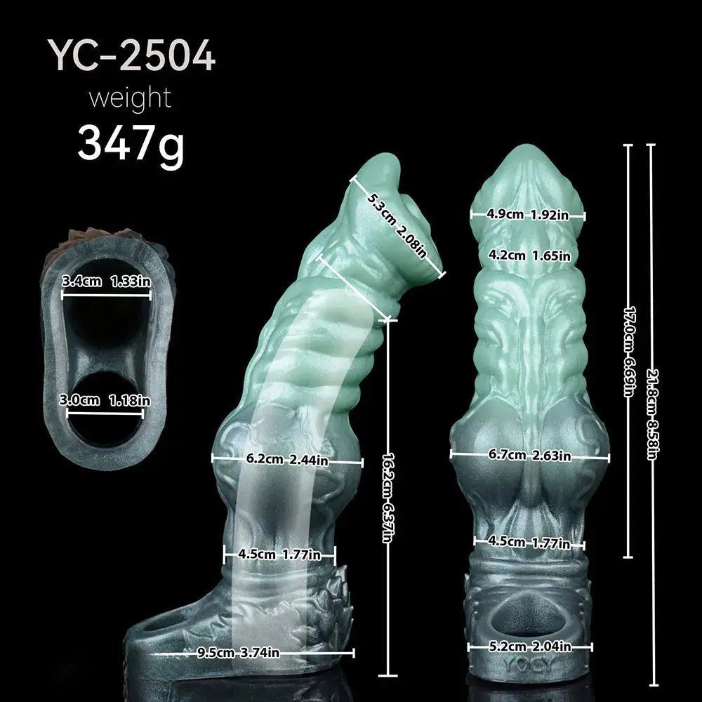 Silicone wolf knot animal dildo, photo 9