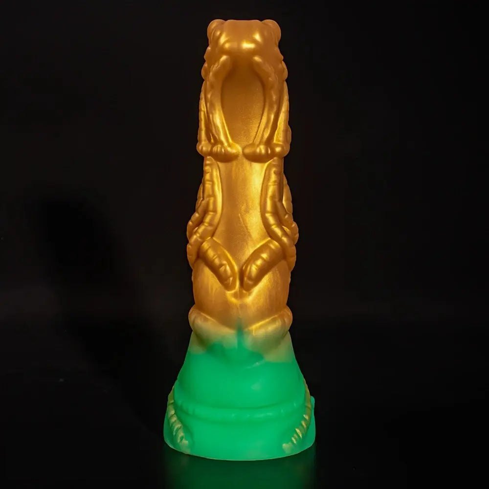 Alien-textured ridged fantasy silicone dildo, photo 2