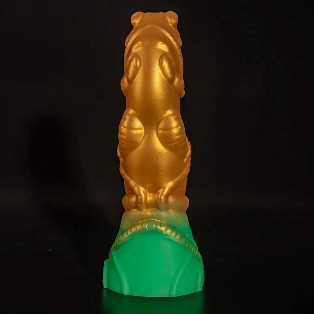 Alien-textured ridged fantasy silicone dildo, photo 9