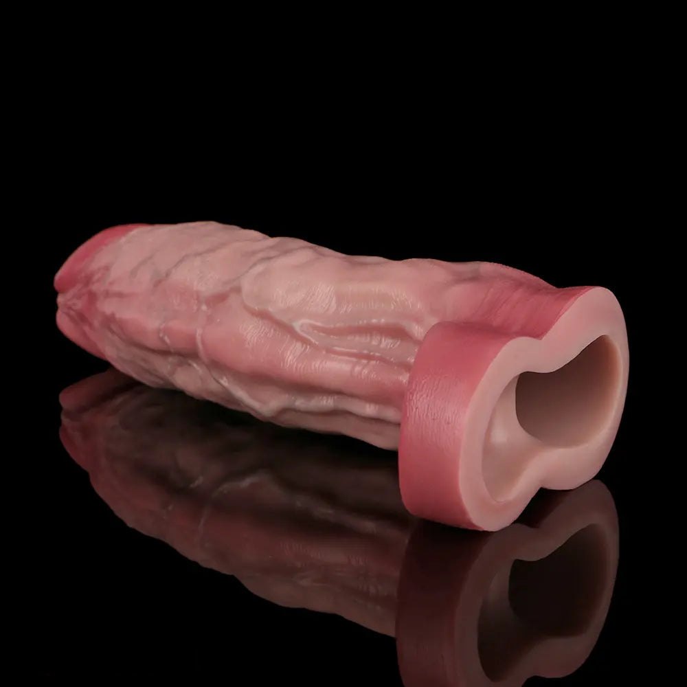 Flesh tone veined realistic silicone dildo, photo 15