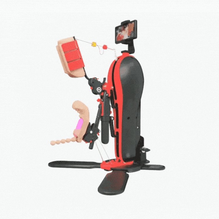 Red and black prostate pleasure machine, photo 1